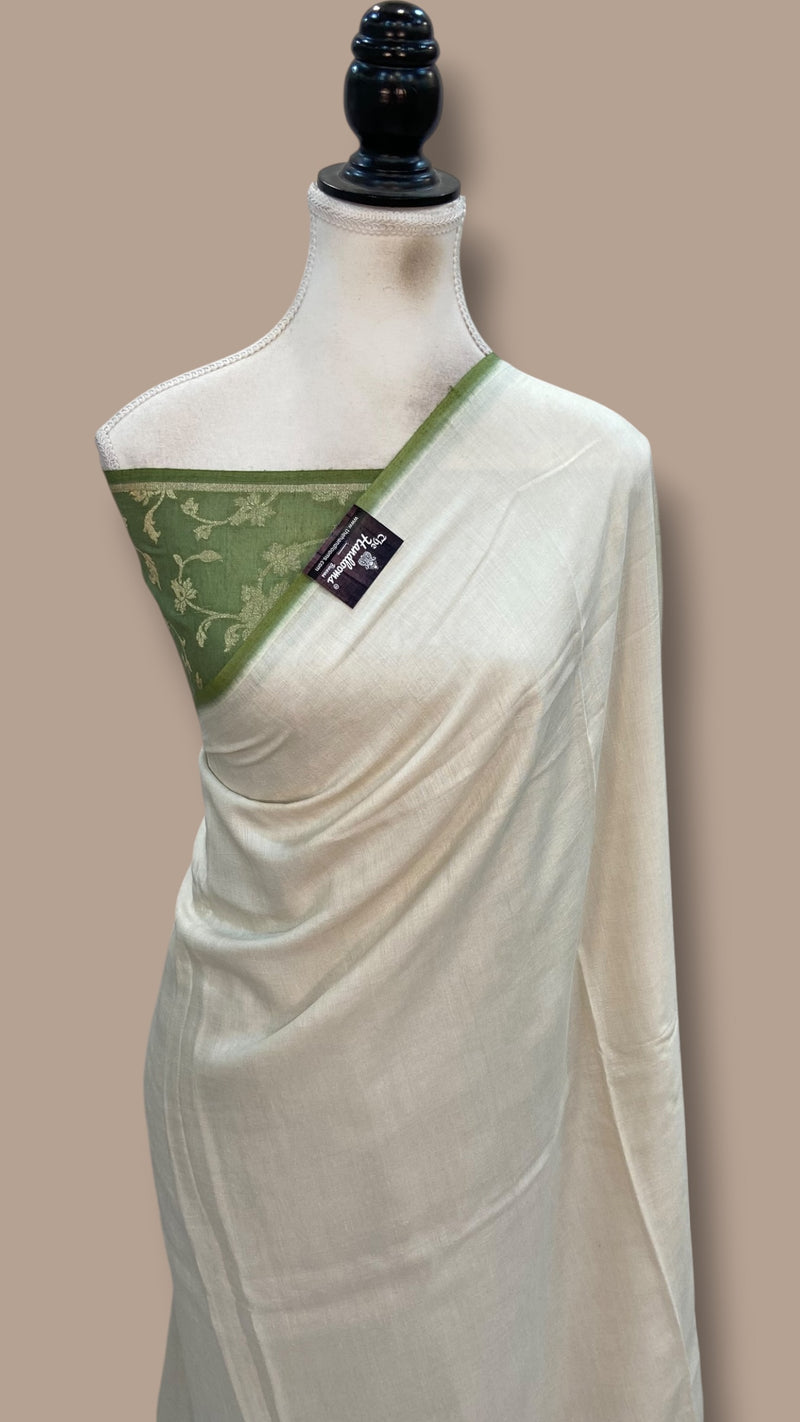 Moonga Silk Handloom Banarasi Saree - The Handlooms