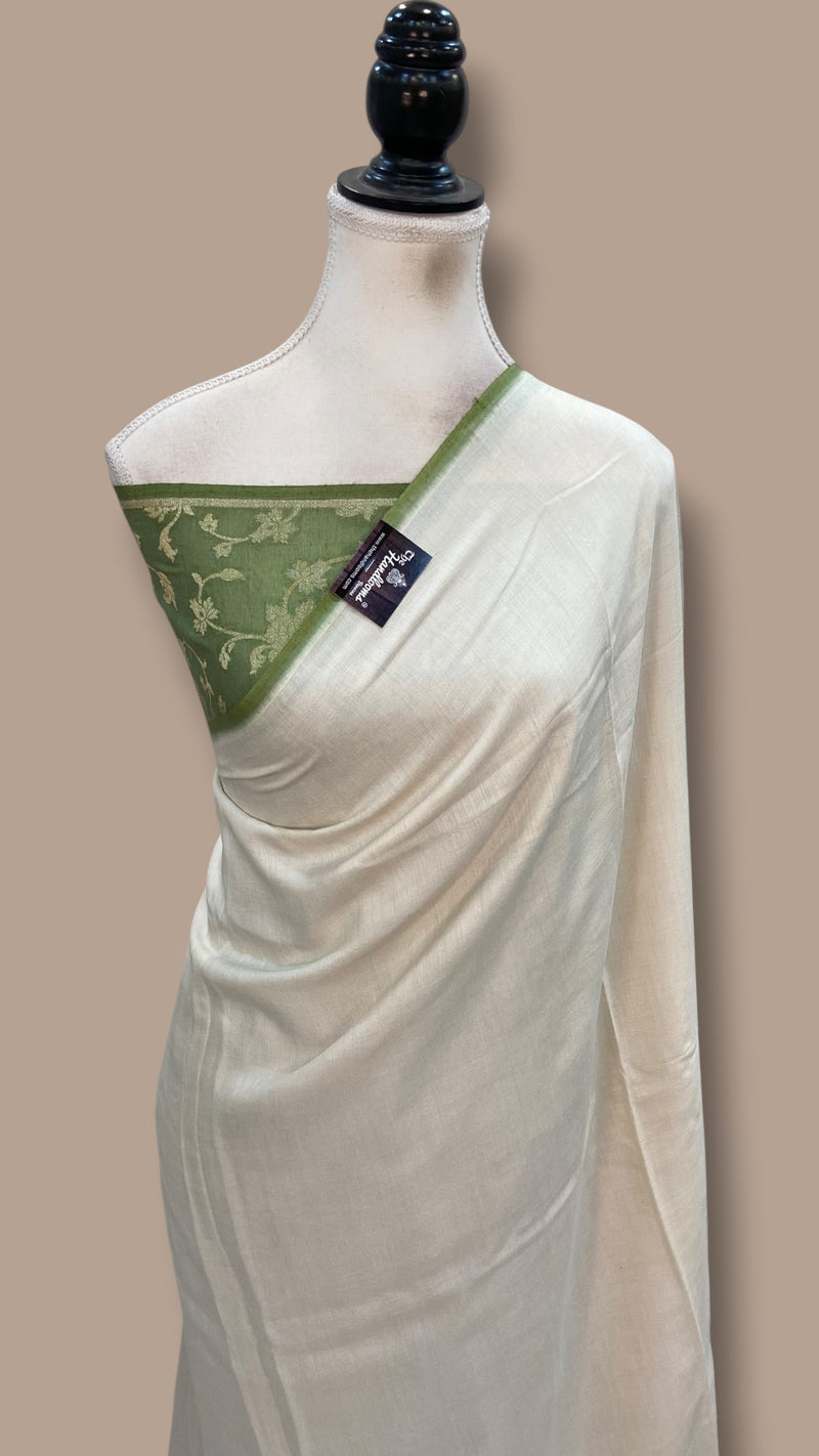 Moonga Silk Handloom Banarasi Saree - The Handlooms