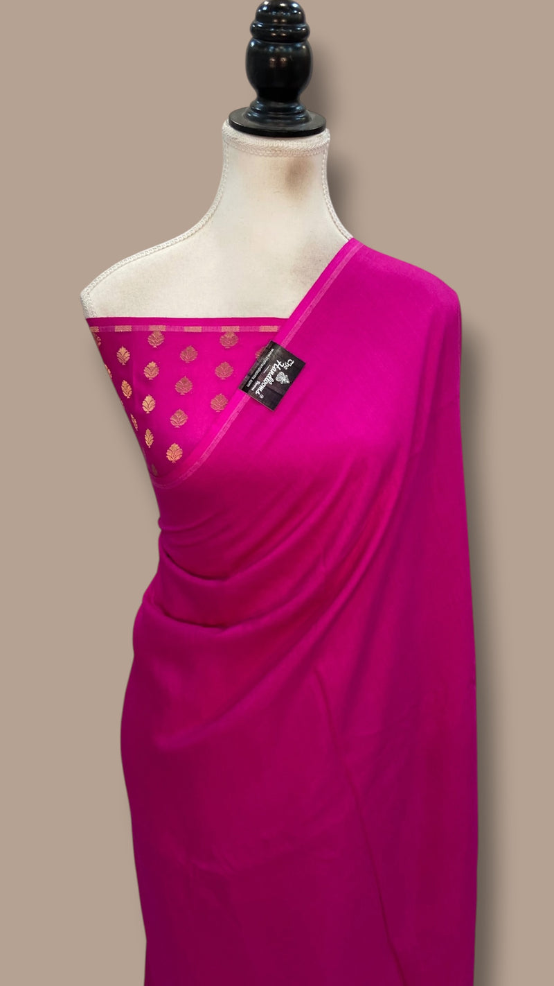 Moonga Silk Handloom Banarasi Saree - The Handlooms