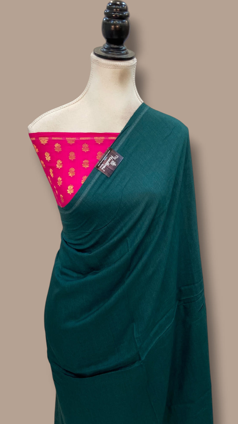 Moonga Silk Handloom Banarasi Saree - The Handlooms