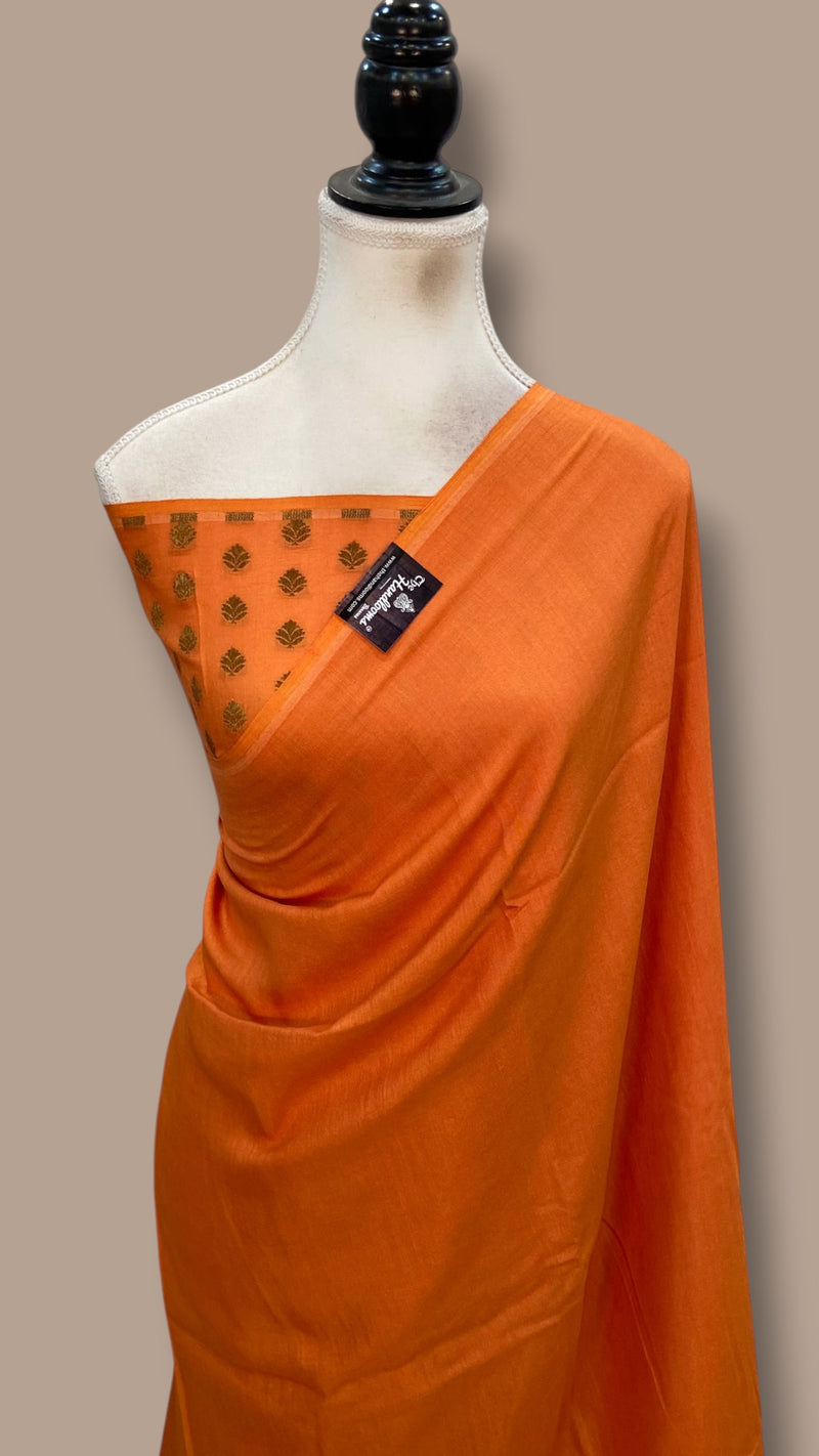 Moonga Silk Handloom Banarasi Saree - The Handlooms