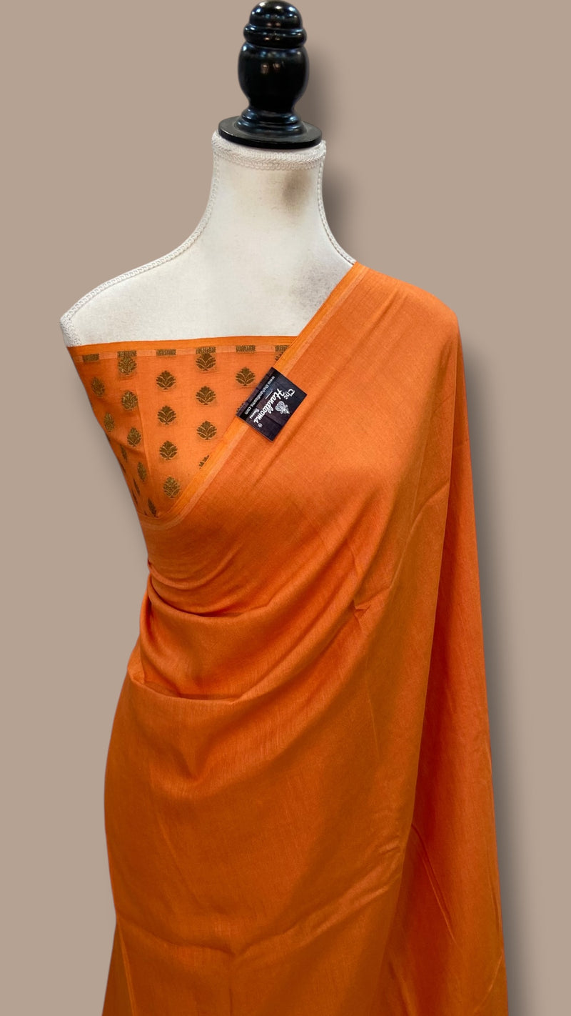 Moonga Silk Handloom Banarasi Saree - The Handlooms