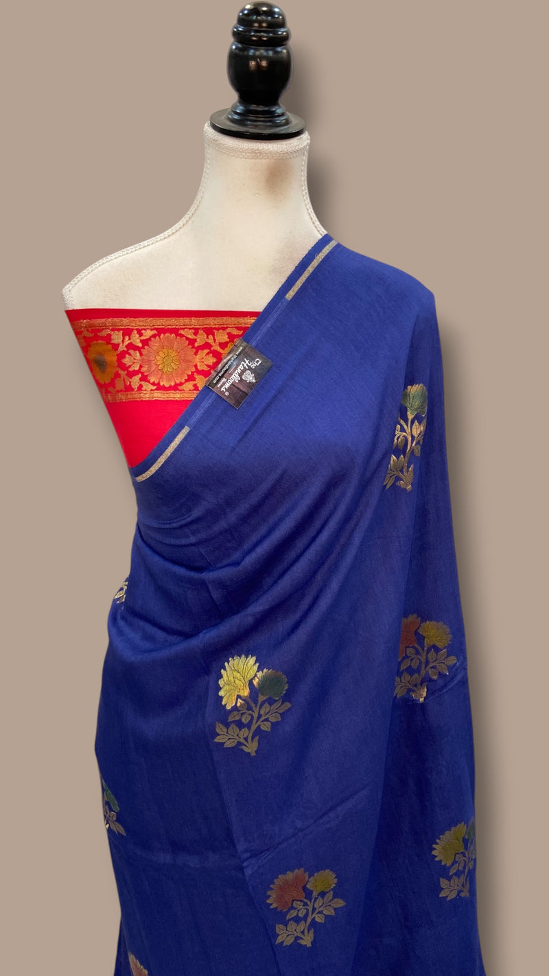 Moonga Silk Handloom Banarasi Saree - The Handlooms