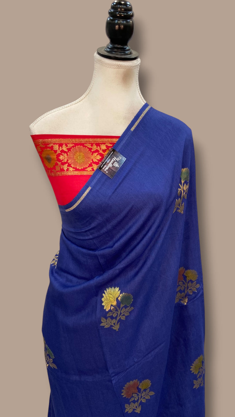 Moonga Silk Handloom Banarasi Saree - The Handlooms