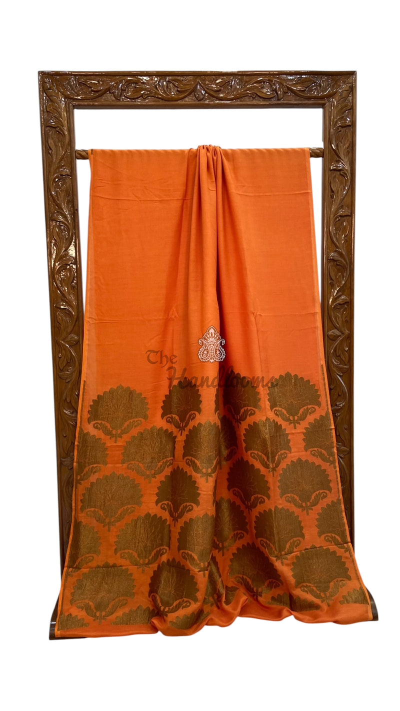 Moonga Silk Handloom Banarasi Saree - The Handlooms