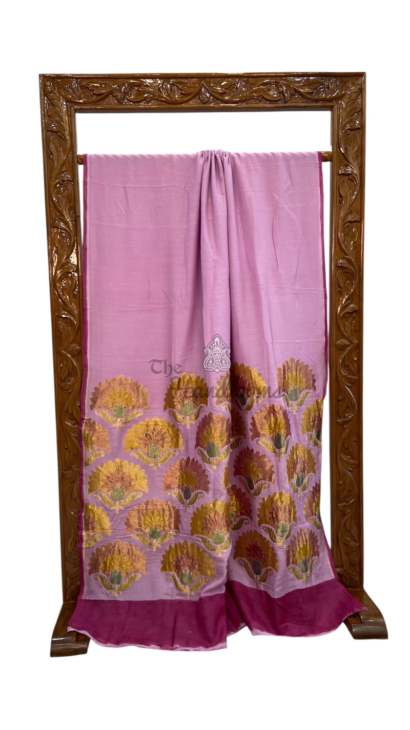 Moonga Silk Handloom Banarasi Saree - The Handlooms