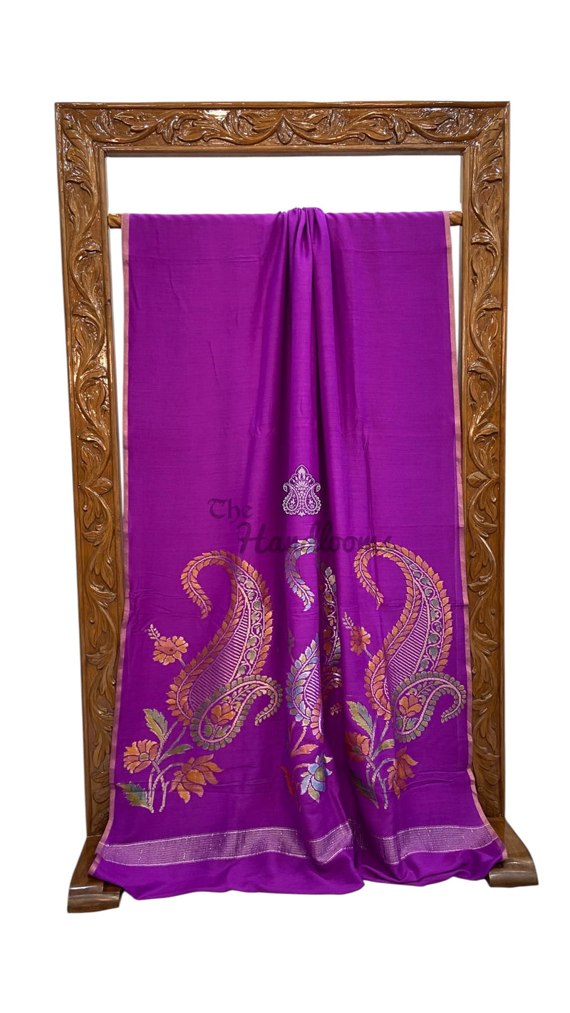 Moonga Silk Handloom Banarasi Saree - The Handlooms