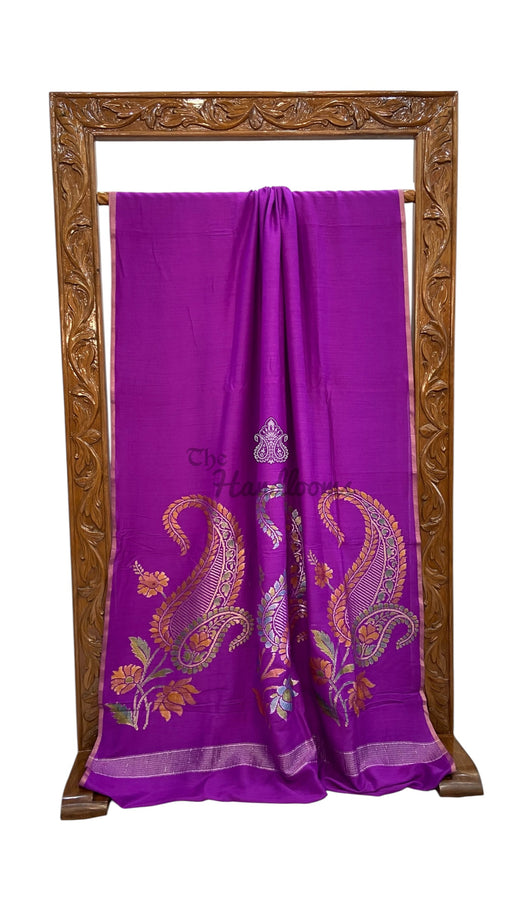 Moonga Silk Handloom Banarasi Saree - The Handlooms
