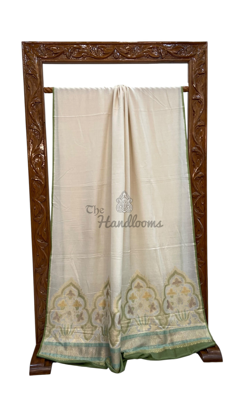 Moonga Silk Handloom Banarasi Saree - The Handlooms