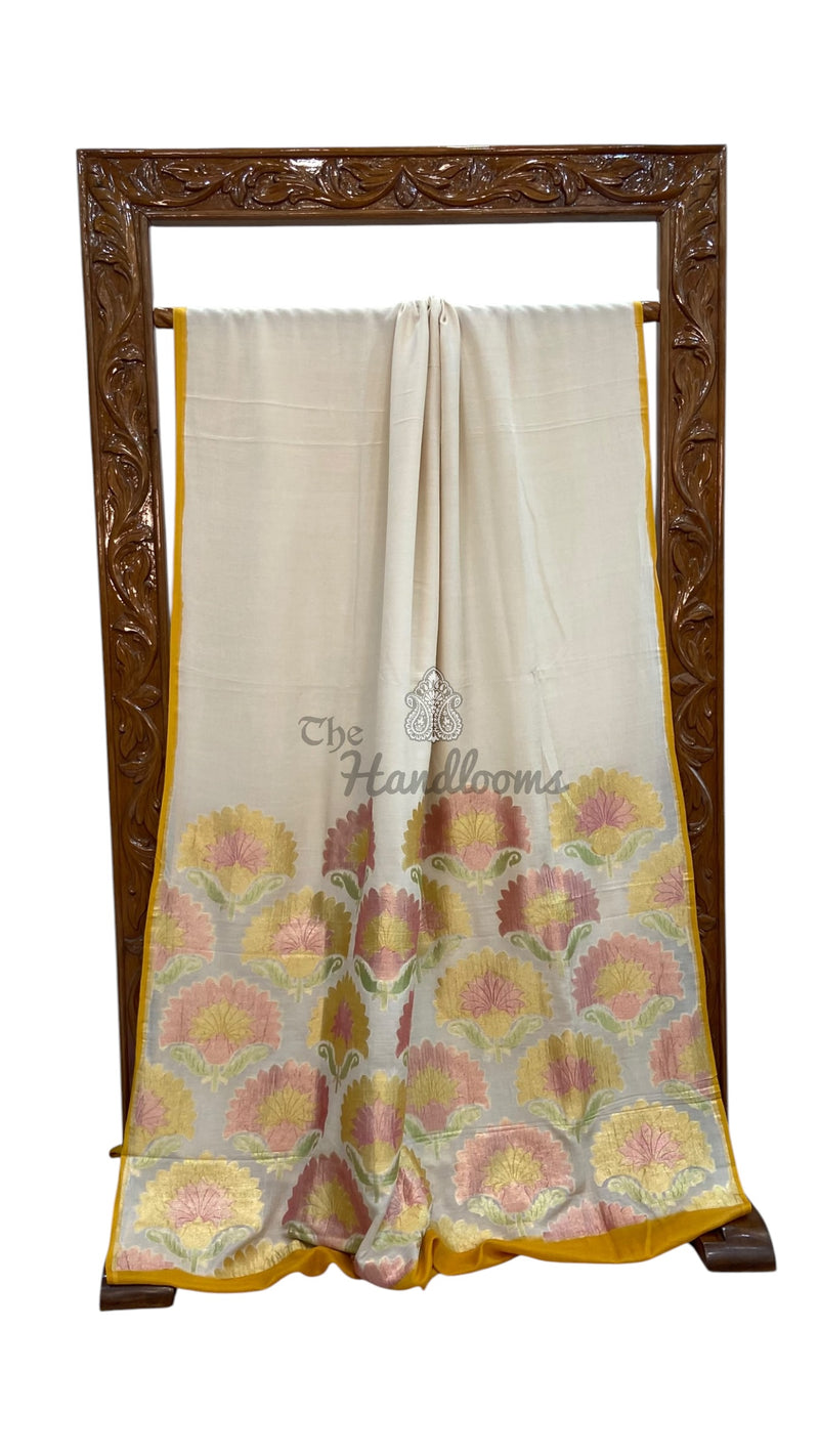 Moonga Silk Handloom Banarasi Saree - The Handlooms
