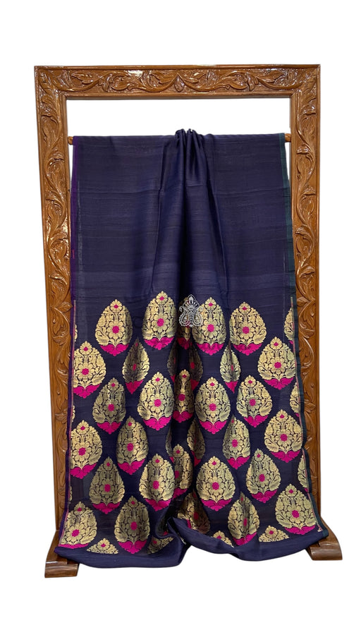 Pure Desi Tussar Silk Handloom Banarasi Saree - The Handlooms