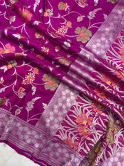 Tussar Georgette Handloom Banarasi Saree - The Handlooms