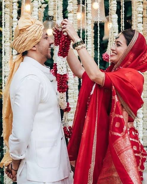 Dia Mirza in Pure Katan Silk Banarasi Handloom Saree - The Handlooms