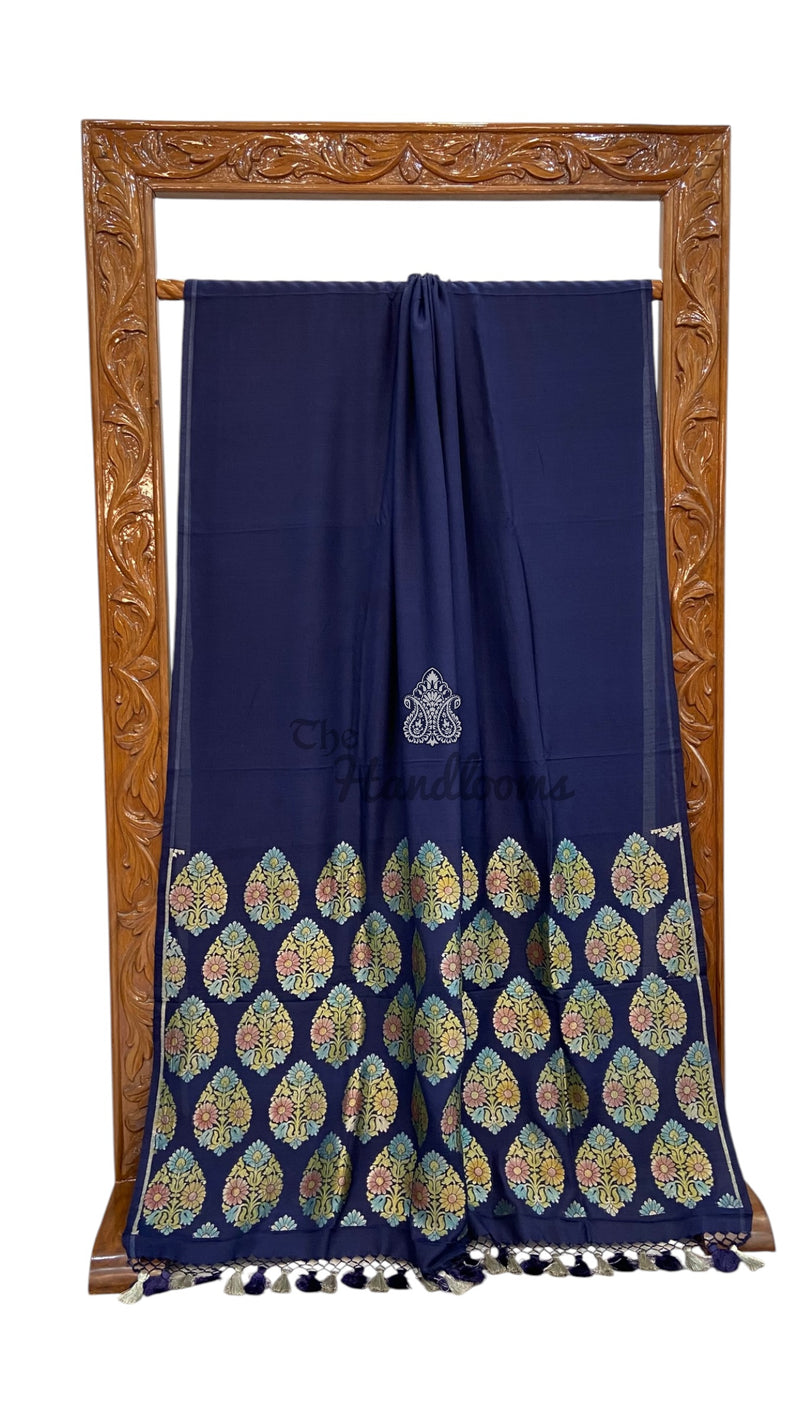 Patli Moonga Silk Handloom Banarasi Saree