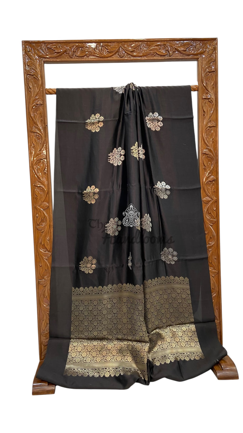 Pure Mango Silk Banarasi Handloom Saree - The Handlooms