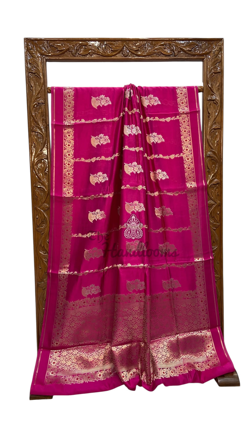 Pure Mango Silk Banarasi Handloom Saree - The Handlooms
