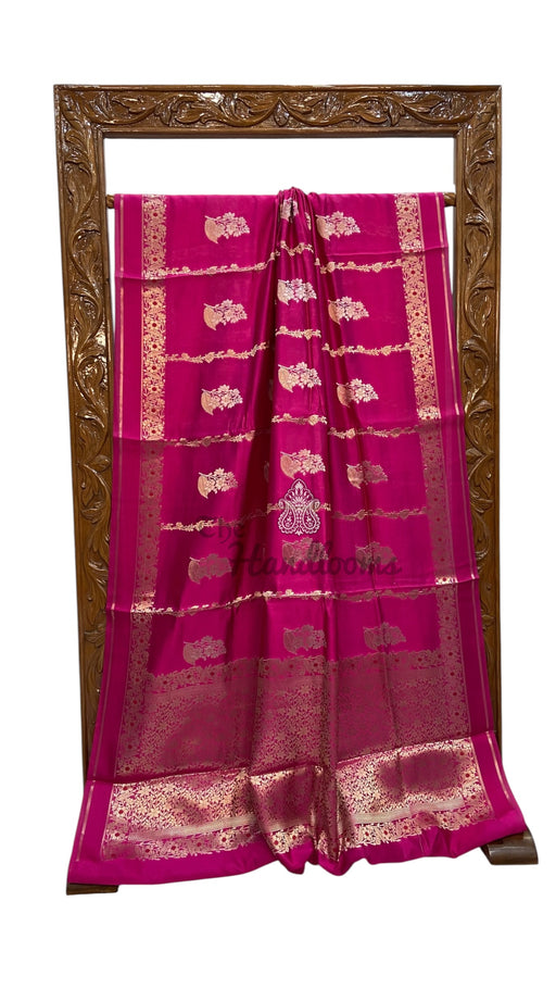Pure Mango Silk Banarasi Handloom Saree - The Handlooms