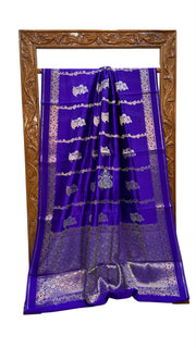 Pure Mango Silk Banarasi Handloom Saree - The Handlooms