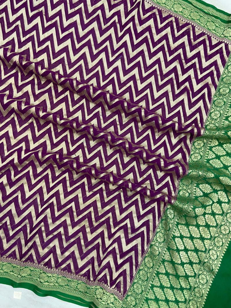 Pure Khaddi Georgette Handloom Dupatta