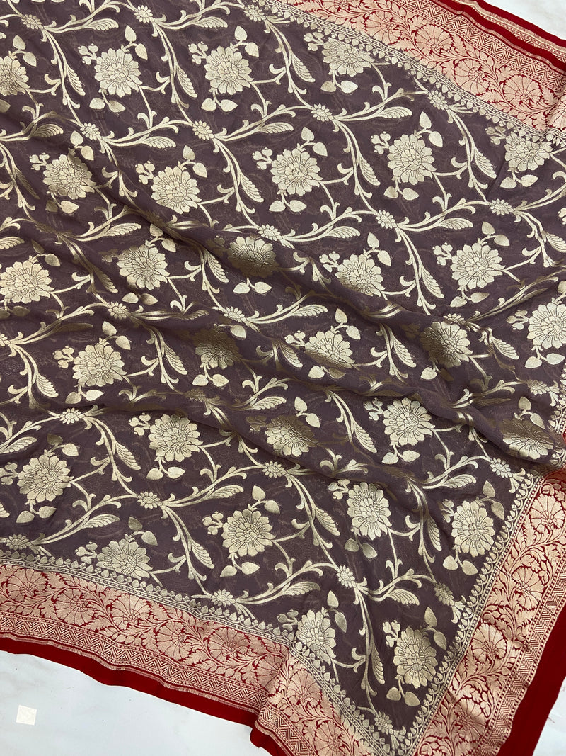 Pure Khaddi Georgette Handloom Dupatta