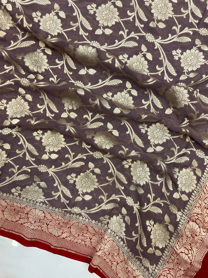 Pure Khaddi Georgette Handloom Dupatta