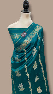 Pure Mango Silk Banarasi Handloom Saree - The Handlooms