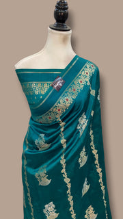 Pure Mango Silk Banarasi Handloom Saree - The Handlooms