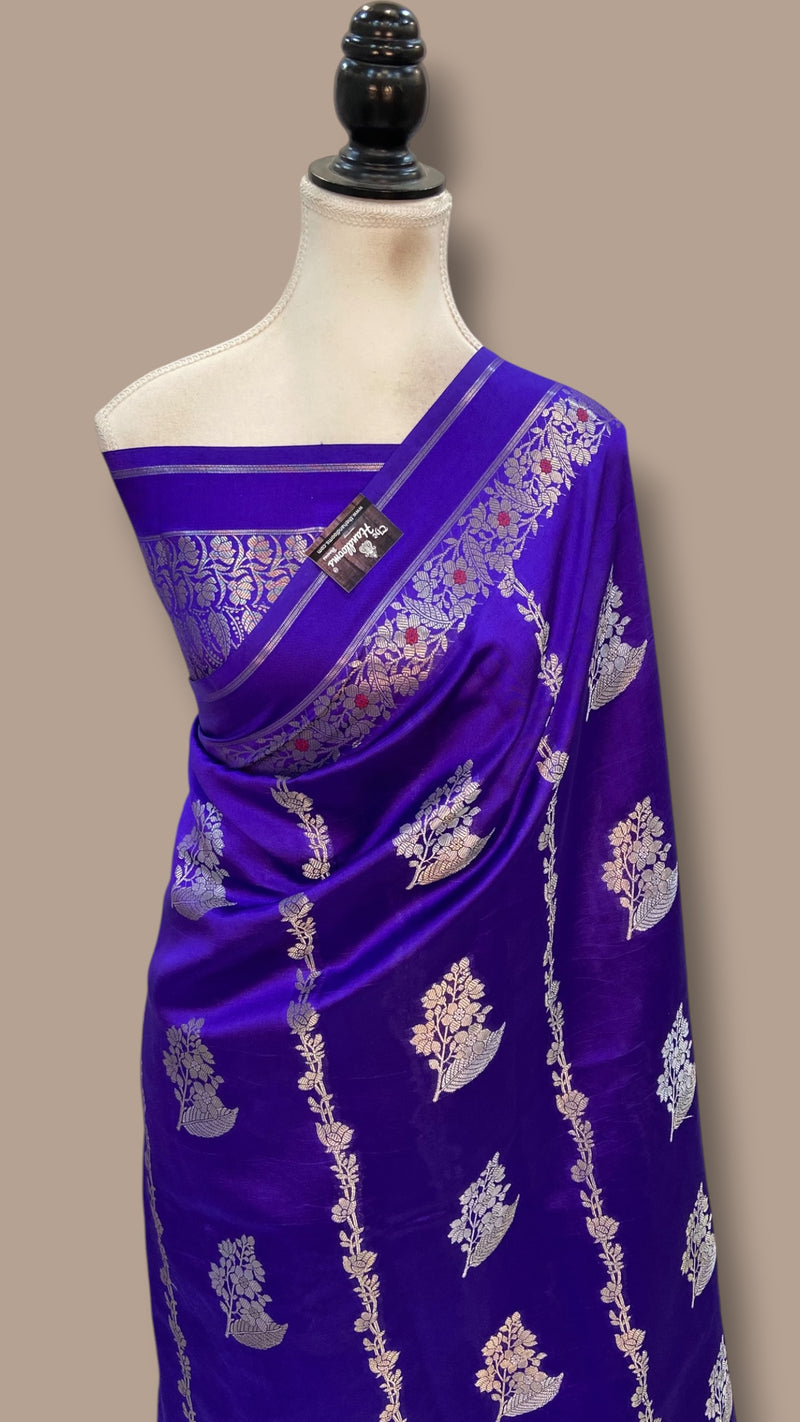 Pure Mango Silk Banarasi Handloom Saree - The Handlooms