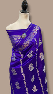 Pure Mango Silk Banarasi Handloom Saree - The Handlooms
