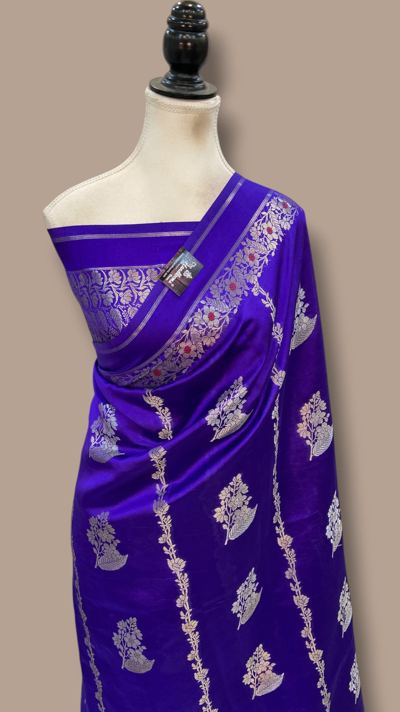 Pure Mango Silk Banarasi Handloom Saree - The Handlooms