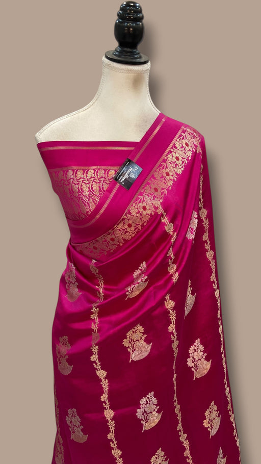 Pure Mango Silk Banarasi Handloom Saree - The Handlooms