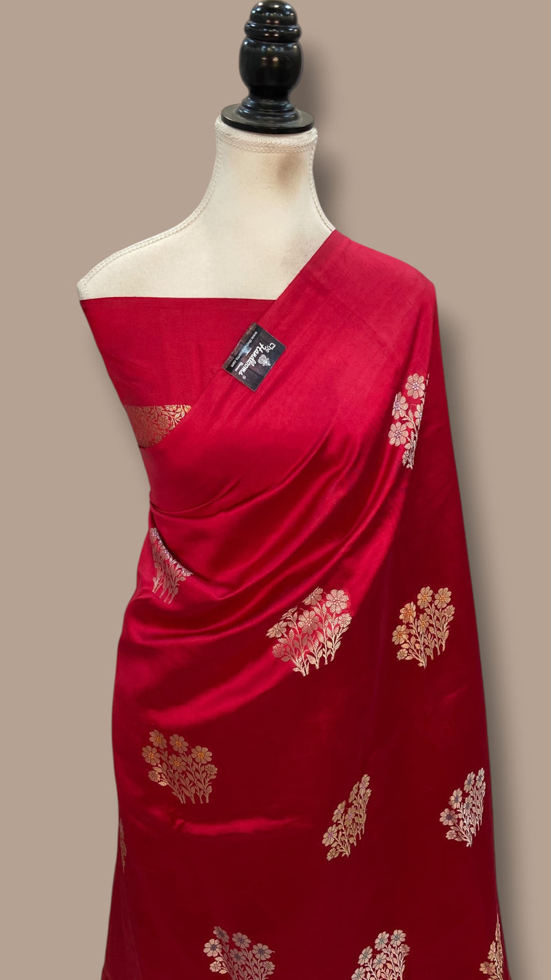 Pure Mango Silk Banarasi Handloom Saree - The Handlooms