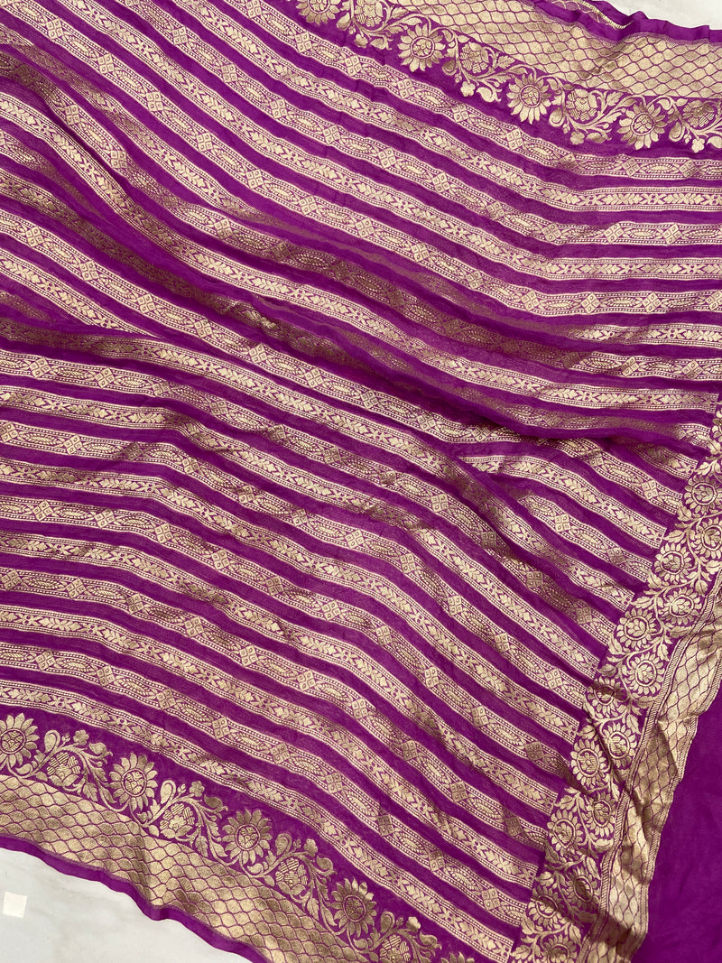 Pure Khaddi Georgette Handloom Dupatta