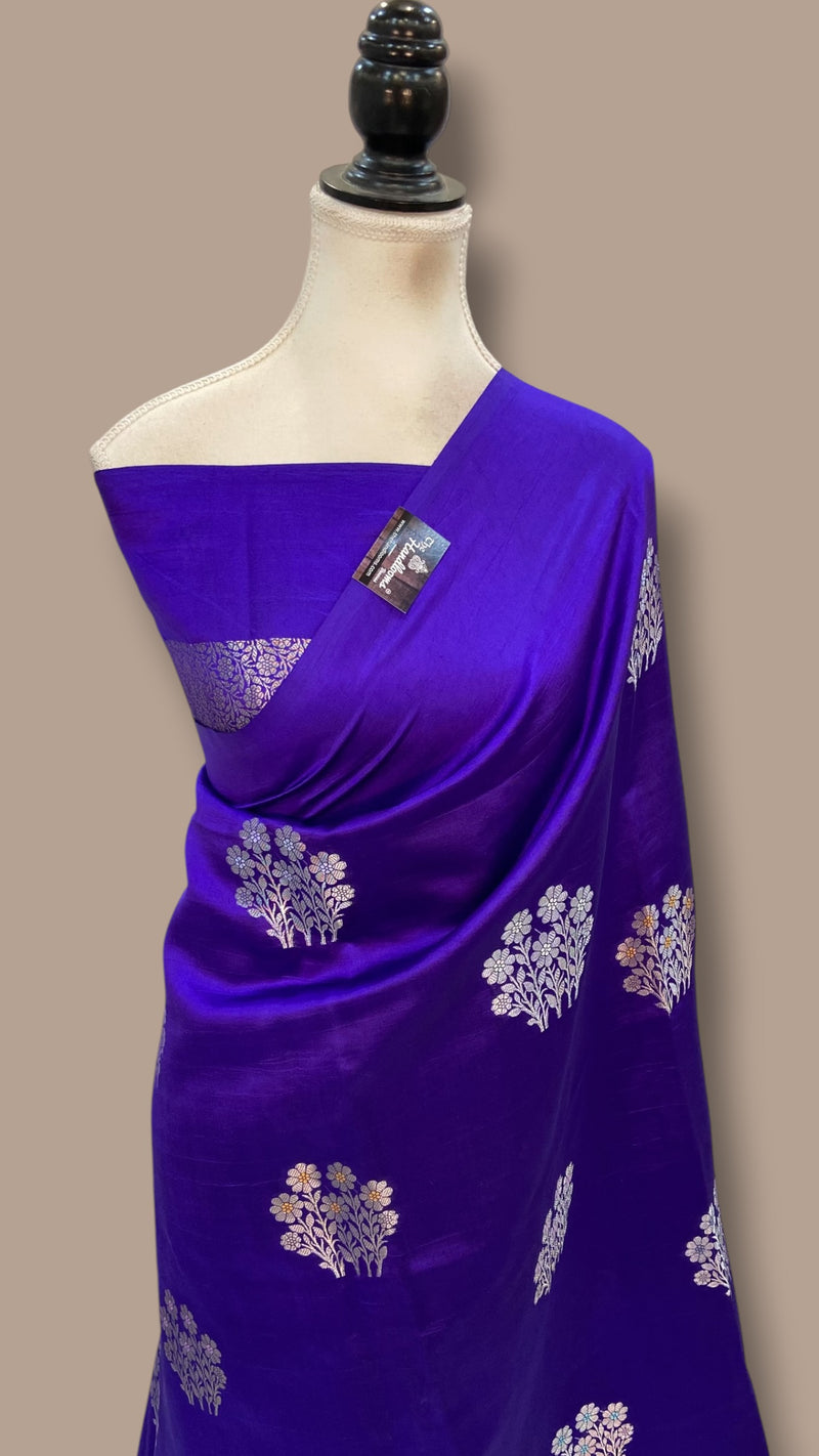 Pure Mango Silk Banarasi Handloom Saree - The Handlooms