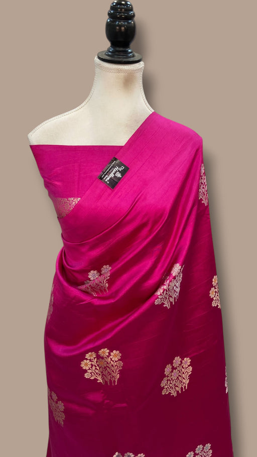 Pure Mango Silk Banarasi Handloom Saree - The Handlooms
