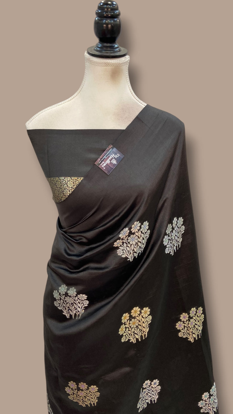 Pure Mango Silk Banarasi Handloom Saree - The Handlooms