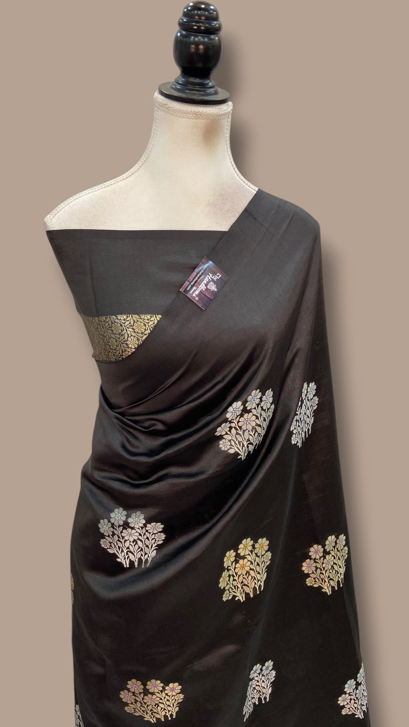 Pure Mango Silk Banarasi Handloom Saree - The Handlooms