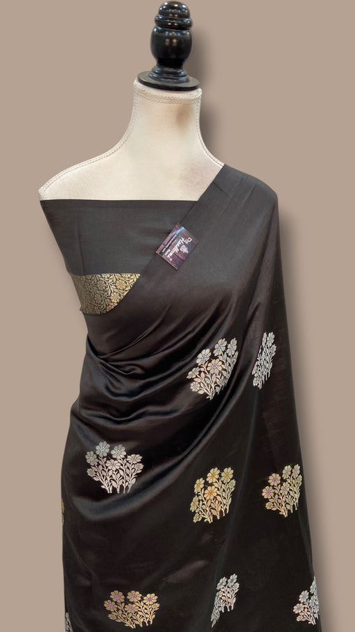Pure Mango Silk Banarasi Handloom Saree - The Handlooms