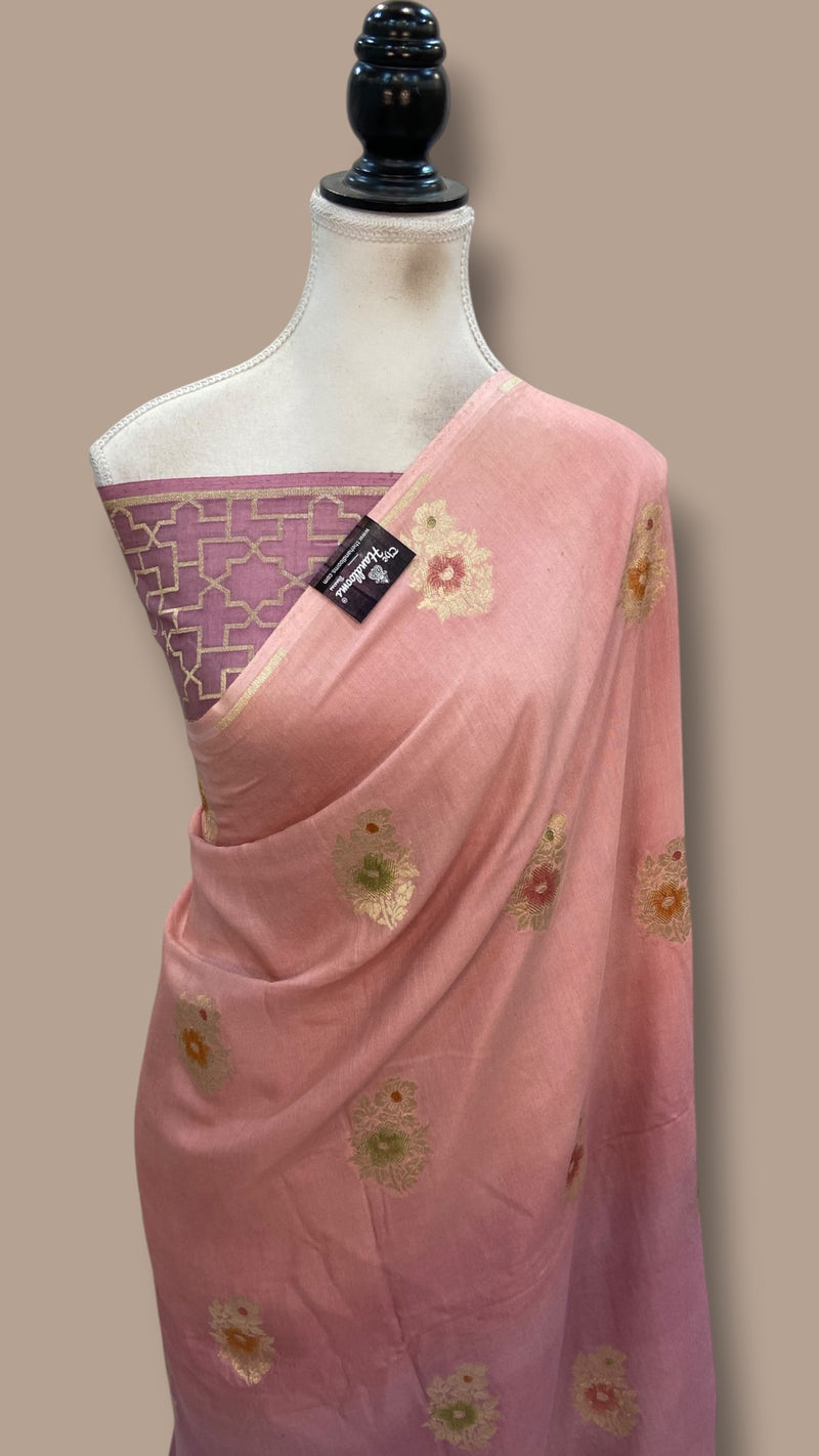 Moonga Silk Handloom Banarasi Saree - The Handlooms