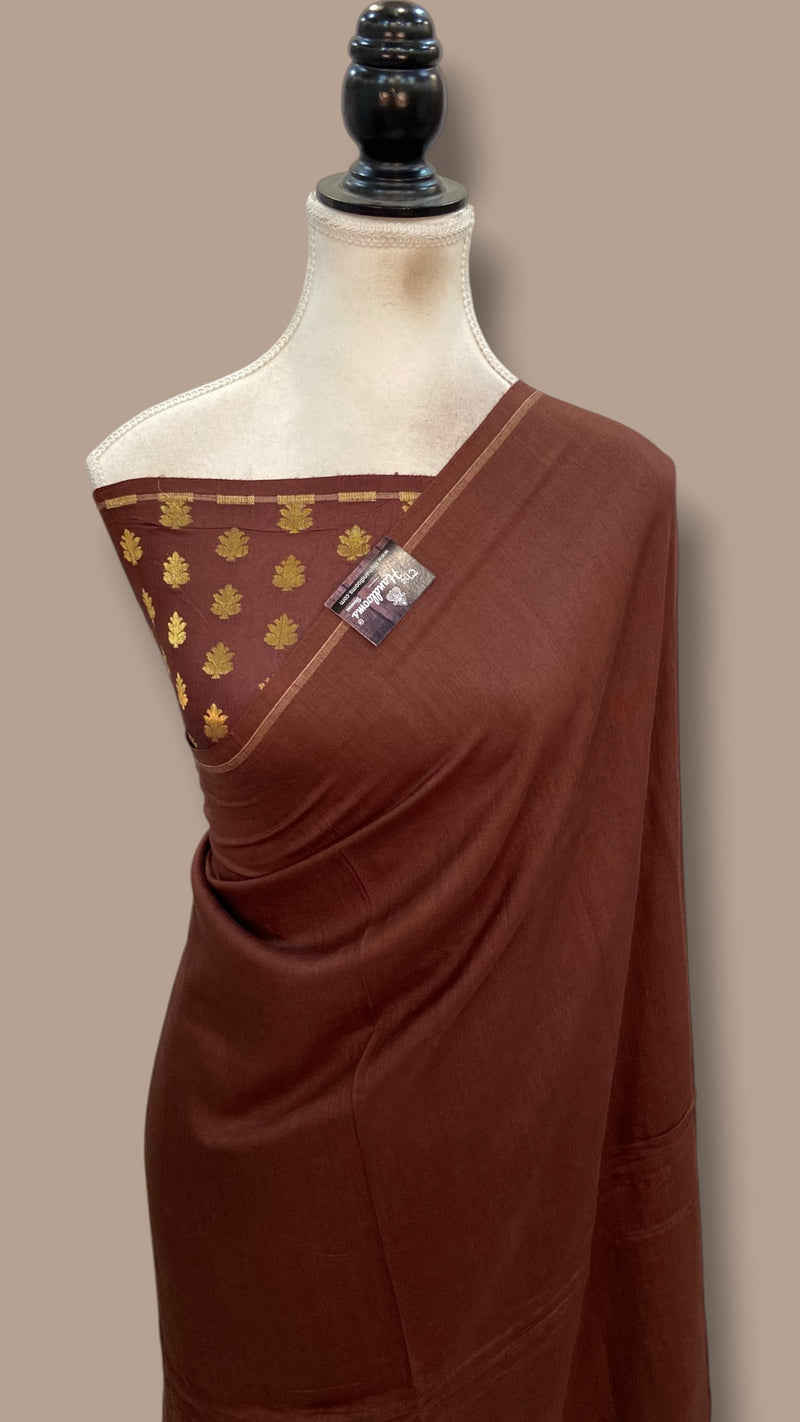 Moonga Silk Handloom Banarasi Saree - The Handlooms