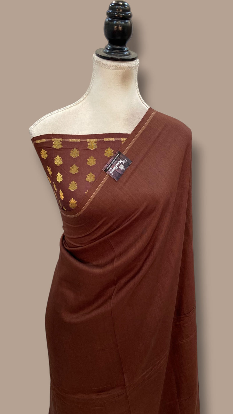 Moonga Silk Handloom Banarasi Saree - The Handlooms