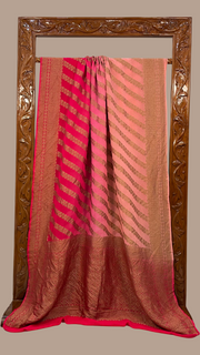 Khaddi Georgette Banarasi Saree -  Antique zari - The Handlooms