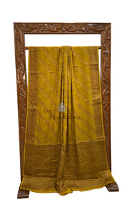 Pure Chiffon Khaddi Banarasi Saree - The Handlooms