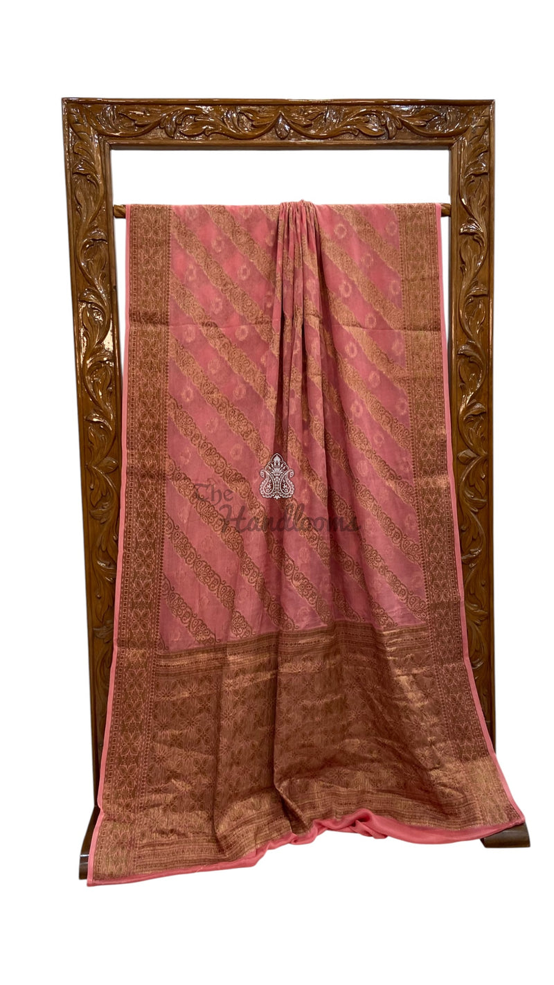 Pure Chiffon Khaddi Banarasi Saree - The Handlooms