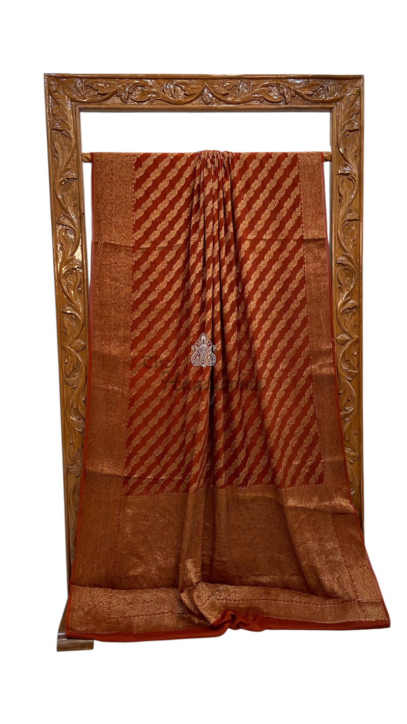 Pure Chiffon Khaddi Banarasi Saree - The Handlooms
