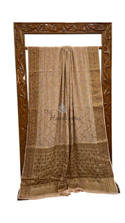 Pure Chiffon Khaddi Banarasi Saree - The Handlooms