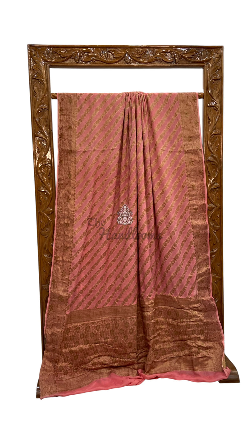 Pure Chiffon Khaddi Banarasi Saree - The Handlooms