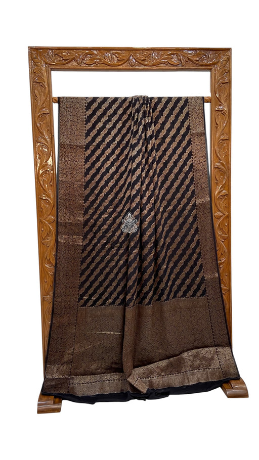 Pure Chiffon Khaddi Banarasi Saree - The Handlooms
