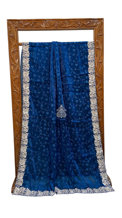 Pure Tissue Silk Handloom Banarasi Saree - Handwork - The Handlooms