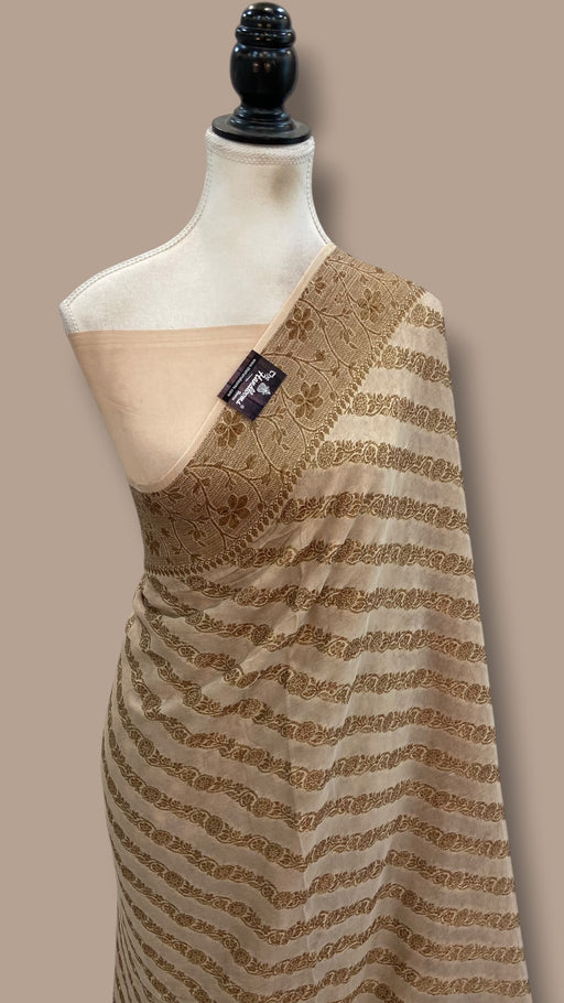 Pure Chiffon Khaddi Banarasi Saree - The Handlooms